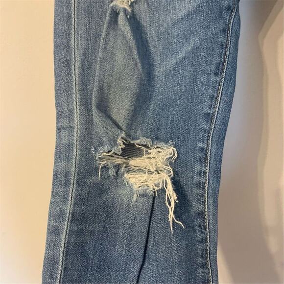AG Adriano Goldschmied Women's The Stilt Distressed Jeans Size 25 Blue Denim - Picture 5 of 16